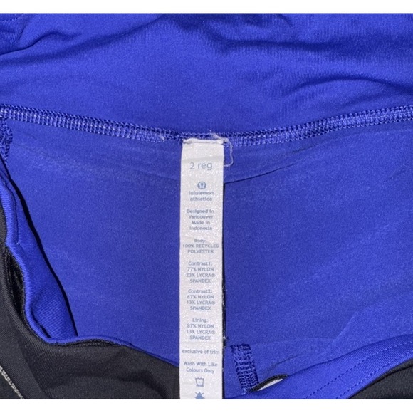 Lululemon Run Pace Setter Skirt 2 Black Blue Milky Way Print Activewear w/Bag‎ - Picture 13 of 13